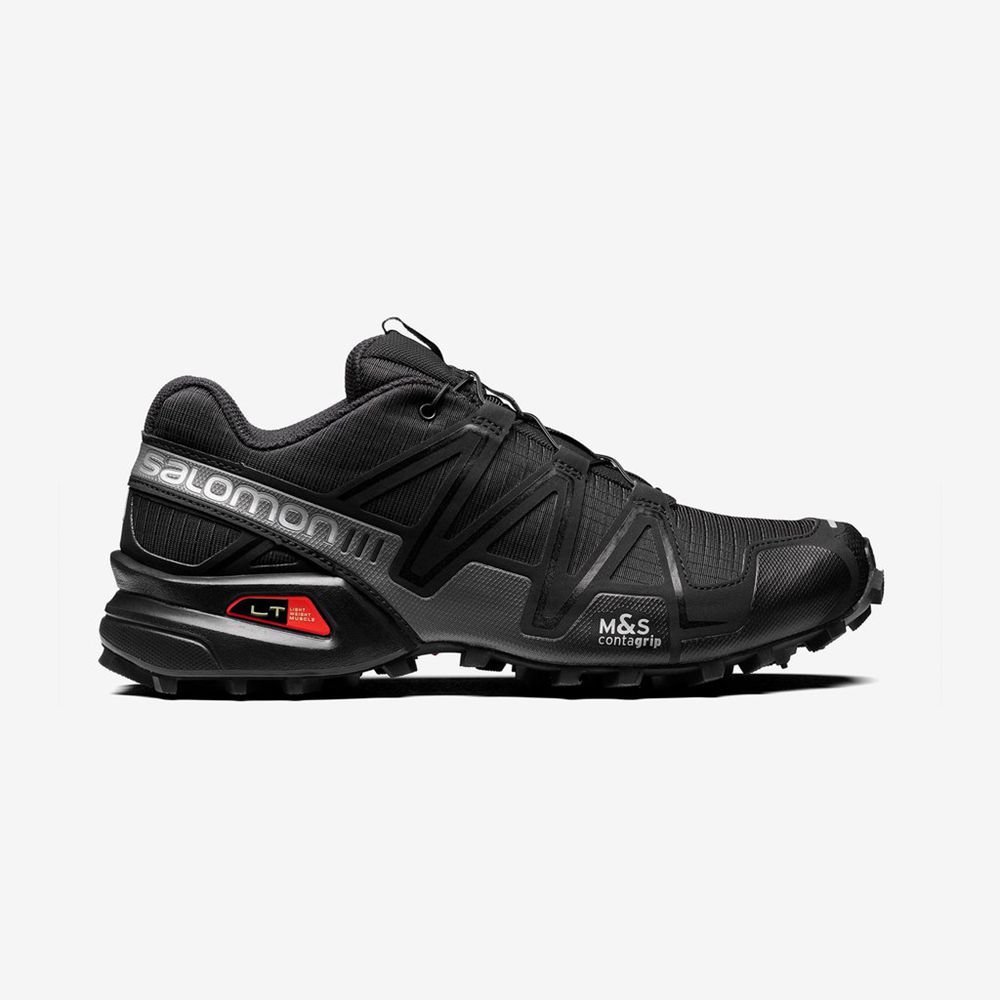 Zapatillas Salomon Hombre Negras - Salomon Argentina SPEEDCROSS 3,236490-TCE